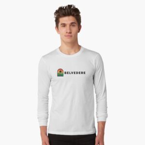 Long sleeve men's shirt with Belvedere logo